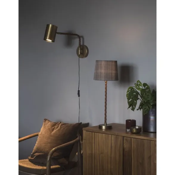 PR Home Nora vägglampa komp. Antikmässing 25cm