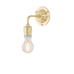 Karlskrona Lampfabrik Nylander vägglampa mässing