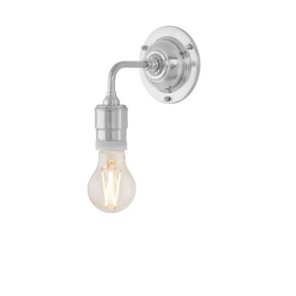 Karlskrona Lampfabrik Nylander vägglampa nickel