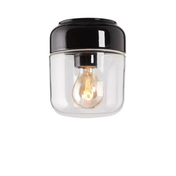 IFÖ Electric Ohm vägg-/taklampa, svart Ø14cm