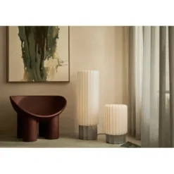 Pholc One Meter golvlampa Cocoon, aluminium