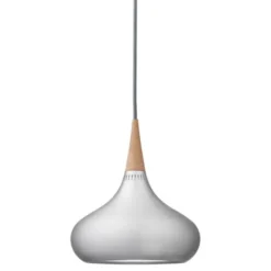 Fritz Hansen Orient P1 pendel, aluminium/ek 22,5cm