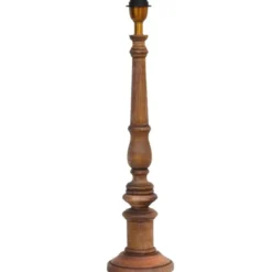 Hallbergs Belysning Oxford Lampfot Hög Åldrat trä 15,5cm