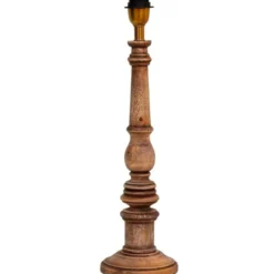 Hallbergs Belysning Oxford Lampfot Låg Åldrat trä 15cm