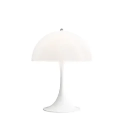 Louis Poulsen Panthella Bordslampa, Vit opal