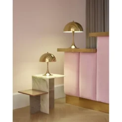 Louis Poulsen Panthella MINI bordslampa LED, Mässing