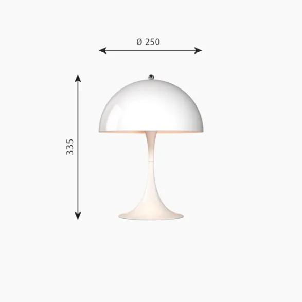 Louis Poulsen Panthella MINI bordslampa LED, vit