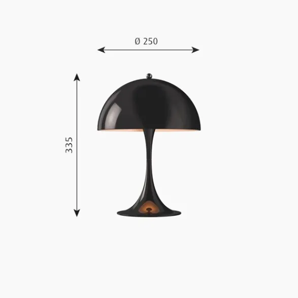 Louis Poulsen Panthella MINI bordslampa LED, svart