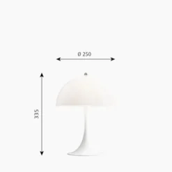 Louis Poulsen Panthella MINI bordslampa LED, opal