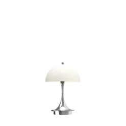 Louis Poulsen Panthella 160 Portabel bordslampa Chrome Beige