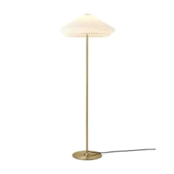 Halo Design Paris golvlampa, mässing/vit Ø56
