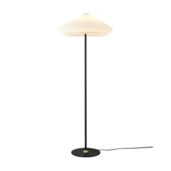 Halo Design Paris golvlampa, svart/vit Ø56