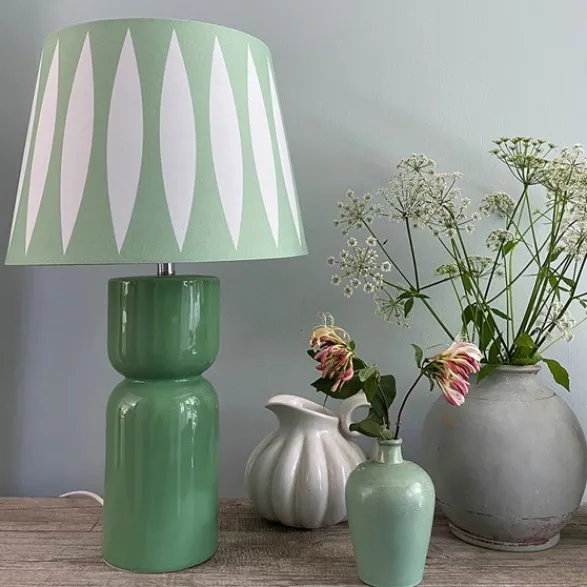 Superliving Paris Table Lamp , Green/ Light Mint Elipse