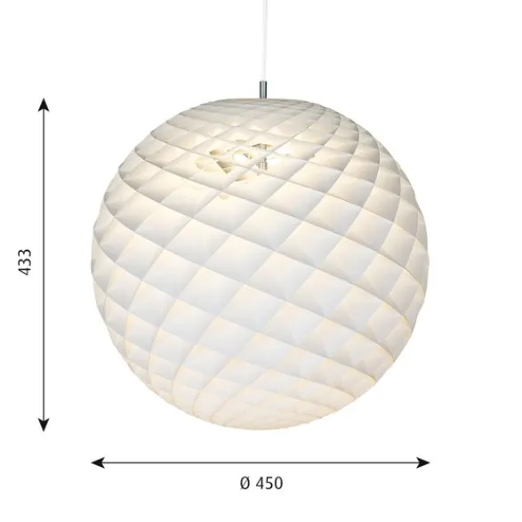 Louis Poulsen PATERA 450 pendel, vit 45cm