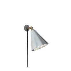 Konsthantverk Patina vägglampa, rå aluminium