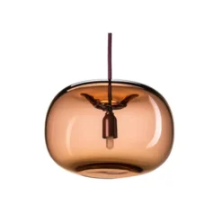 Örsjö Belysning Pebble Knubbig takpendel, oxblod/glas 21cm