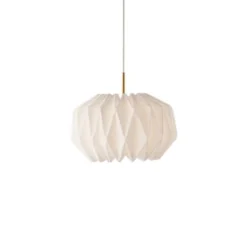 Le Klint Pendel SOFTLY PLEATED I Small Vit/Mässing