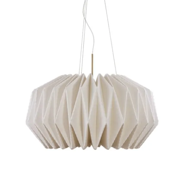 Le Klint Pendel SOFTLY PLEATED I X-large Vit/Mässing