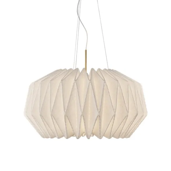 Le Klint Pendel SOFTLY PLEATED I X-large Vit/Mässing