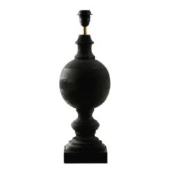 Hallbergs Belysning Percy Lampfot Antik svart 15cm