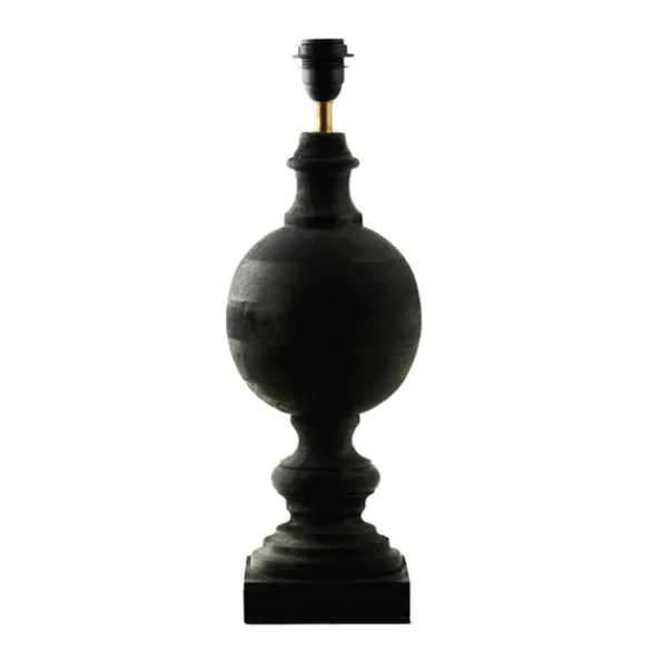Hallbergs Belysning Percy Lampfot Antik svart 15cm