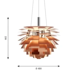 Louis Poulsen PH Artichoke 480 pendel, koppar 48cm