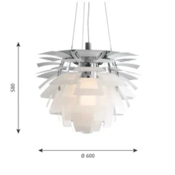 Louis Poulsen PH Artichoke 600 pendel, opalglas 60cm