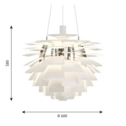 Louis Poulsen PH Artichoke 600 pendel, vit 60cm