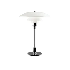 Louis Poulsen PH 3/2 bordslampa, krom/opal 47,2cm