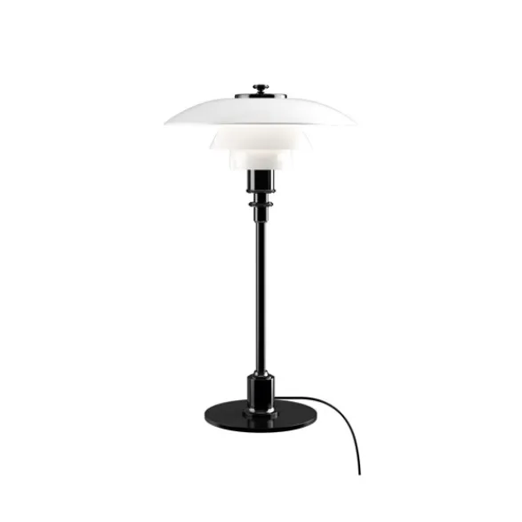Louis Poulsen PH 2/1 bordslampa, svart/opal 35,5cm