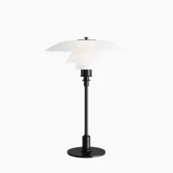Louis Poulsen PH 3½-2½ Glas Bordslampa, Svart metalliserad