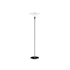 Louis Poulsen PH 3 1/2-2 1/2 golvlampa, krom/opalglas 130cm