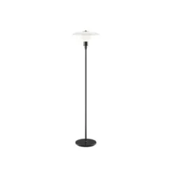 Louis Poulsen PH 3 1/2-2 1/2 golvlampa, svart metalliserad/opalglas 130cm