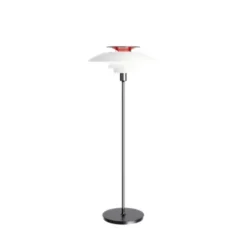 Louis Poulsen PH 80 golvlampa. vit/stål 131,5cm