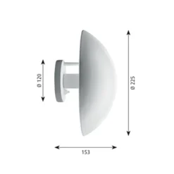 Louis Poulsen PH HAT vägglampa, vit 22,5cm