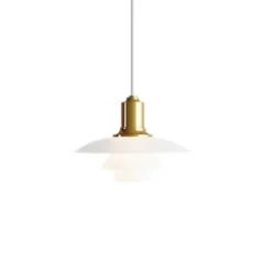 Louis Poulsen PH 2-1 pendel, mässing/opal 20cm