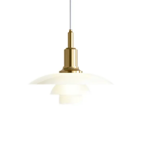 Louis Poulsen PH 3-2 pendel, mässing/opal 29cm