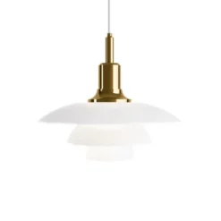 Louis Poulsen PH 3½-3 pendel, mässing/opal 33cm