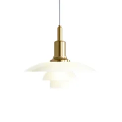 Louis Poulsen PH 3-2 pendel, mässing/opal 29cm