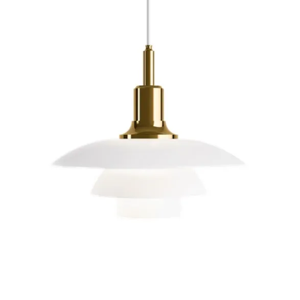 Louis Poulsen PH 3½-3 pendel, mässing/opal 33cm