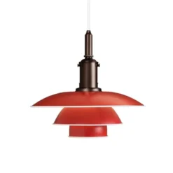 Louis Poulsen PH 3½-3 pendel, röd 33cm
