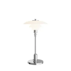 Louis Poulsen PH 2/1 portabel bordslampa, krom
