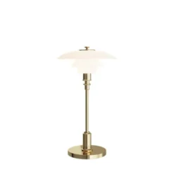 Louis Poulsen PH 2/1 portabel bordslampa, mässing