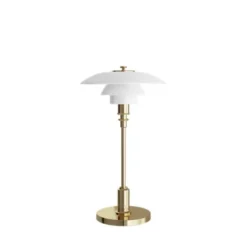 Louis Poulsen PH 2/1 portabel bordslampa, mässing