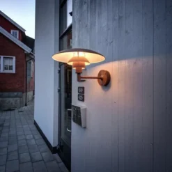 Louis Poulsen PH vägglampa, koppar 45cm