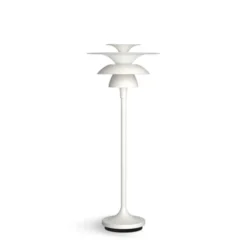 Belid Picasso bordslampa flat vit G4