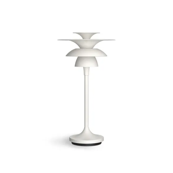 Belid Picasso bordslampa flat vit G4
