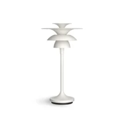 Belid Picasso bordslampa flat vit G4