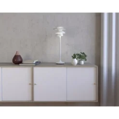 Belid Picasso bordslampa flat vit G4