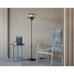 Belid Picasso golvlampa flat svart